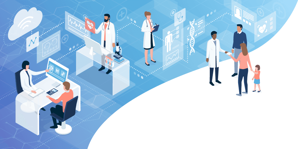 Doctors customizing a dashboard